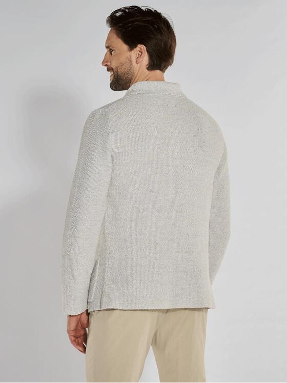 ENGBERS GERMANY Herren Strick-Sakko meliert Beige 36947
