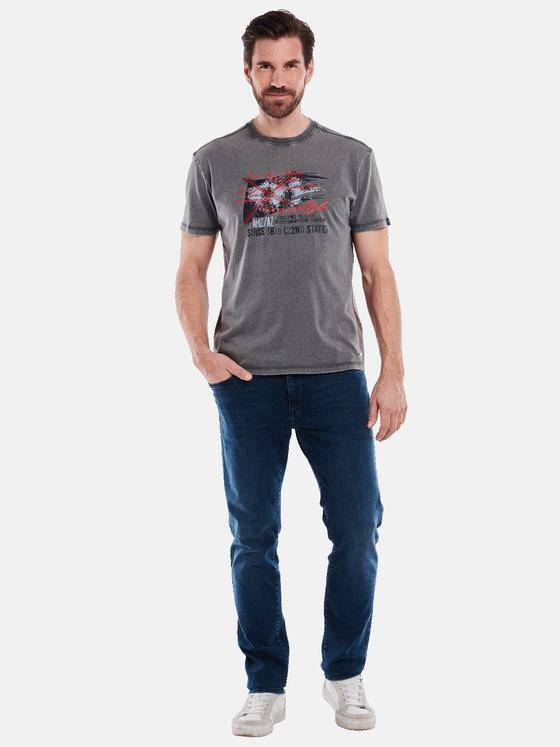 engbers Herren T-Shirt regular Kieselgrau 35066