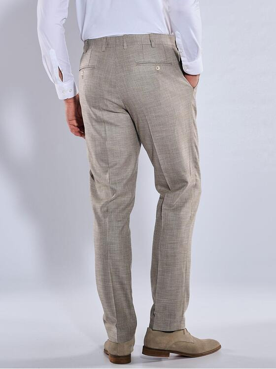 emilio adani Herren Anzug-Hose slim fit Beige 36450