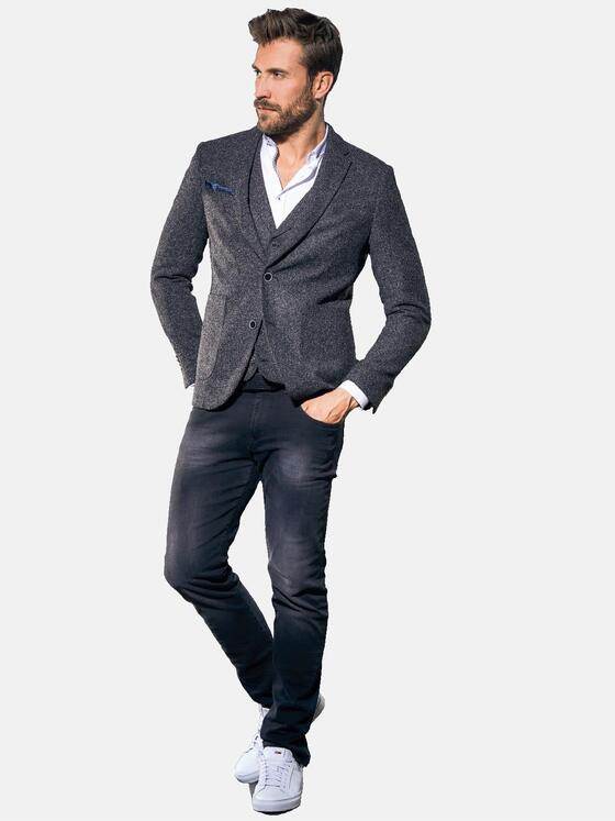 emilio adani Herren Sportives Sakko Grau 30785
