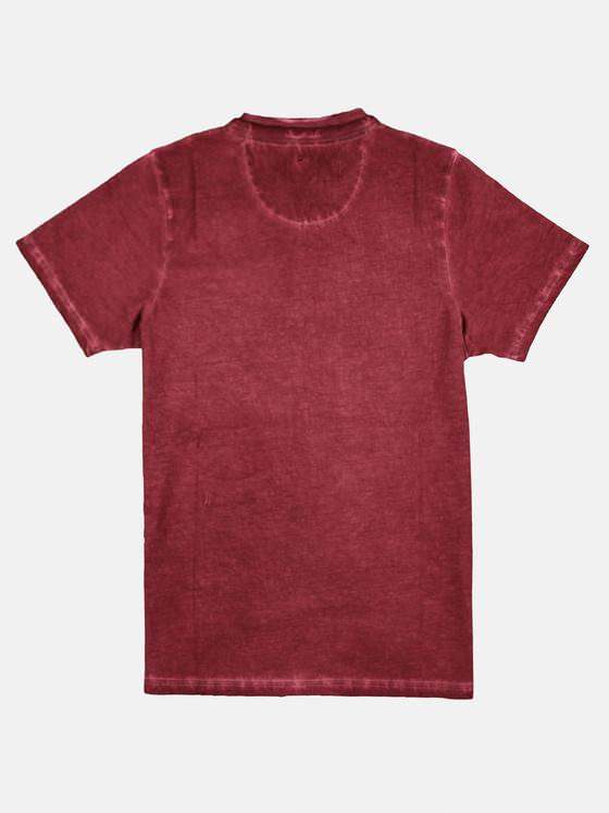 emilio adani Herren Henley T-Shirt Rot 29253