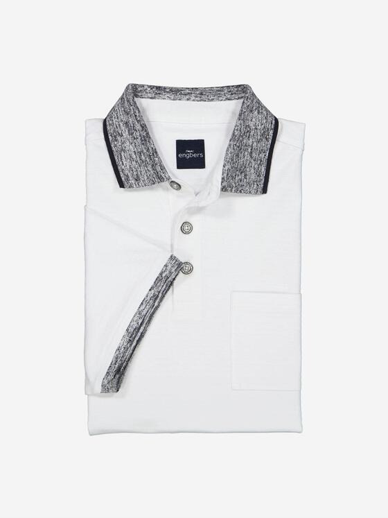 engbers Herren Polo-Shirt strukturiert Weiß 36730