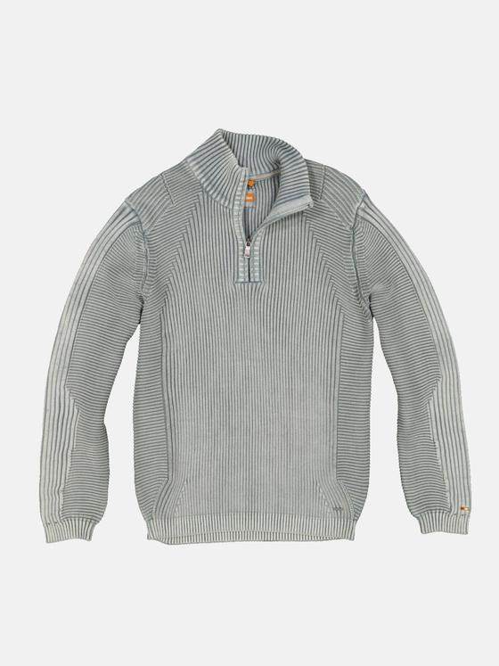 emilio adani Herren Pullover Polokragen Grau 33813