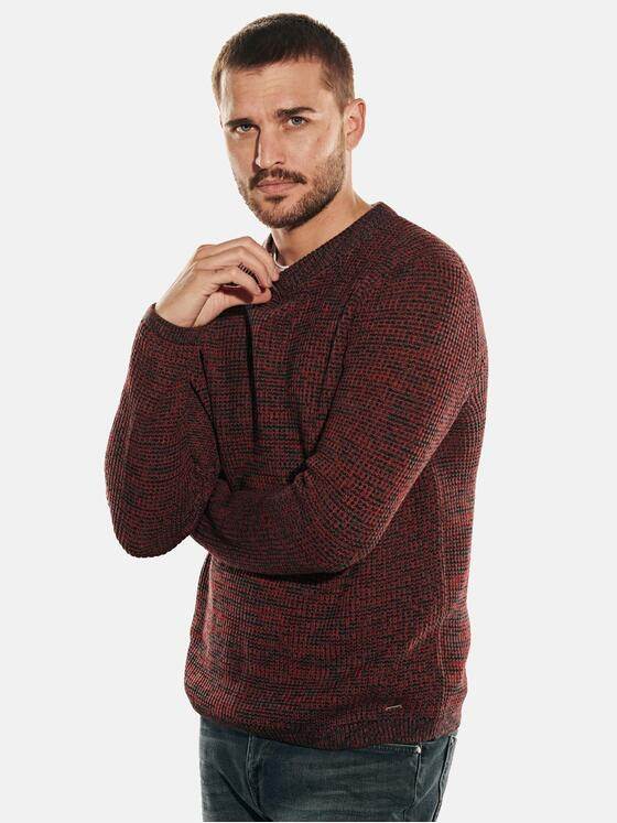 emilio adani Herren Pullover rundhals Rot 31980