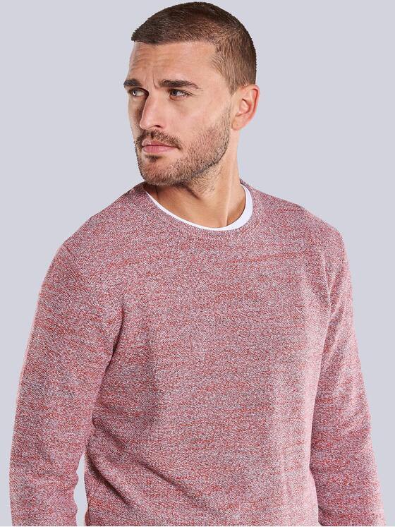 emilio adani Herren Rundhals Pullover Rot 34163