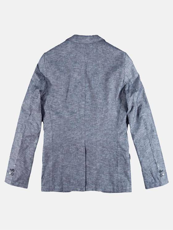 emilio adani Herren Dezent gestreiftes Sommer-Sakko Blau 29154