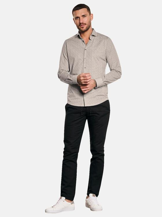 emilio adani Herren Funktions-Hemd gemustert Braun 32978