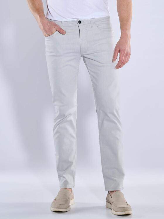 ENGBERS GERMANY Herren Super-Stretch-Jeans mit Tencelanteil Hellgrau 38877