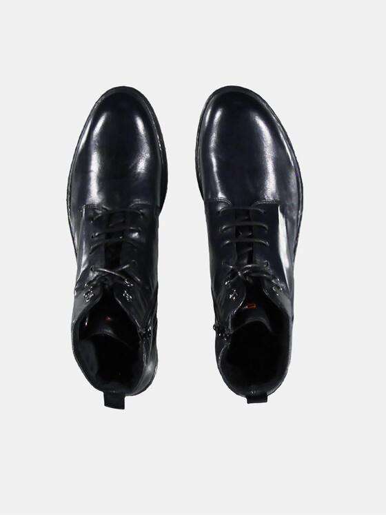 emilio adani Herren Hochwertige Lederboots Blau 30184