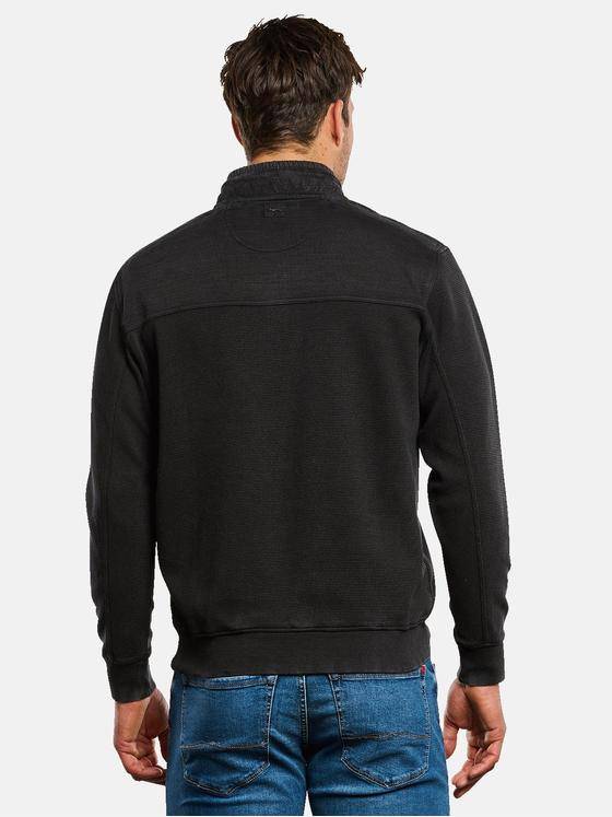 engbers Herren Sweatshirt mit Stehkragen Schwarz 33764