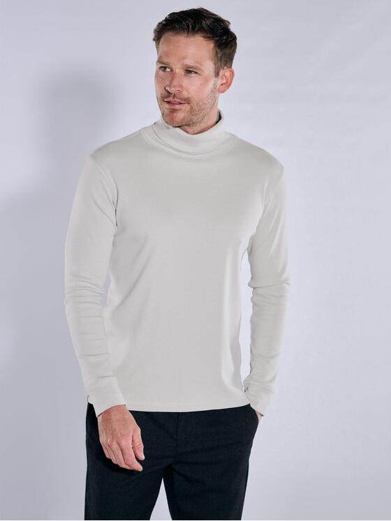 engbers Herren Langarm-Shirt mit Rollkragen Silbergrau 38221