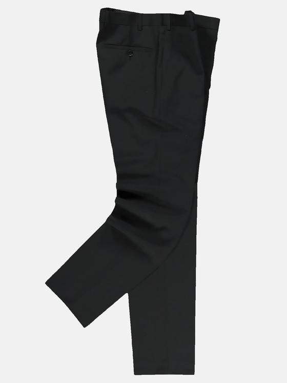 emilio adani Herren Anzughose Slim Fit Schwarz 33500