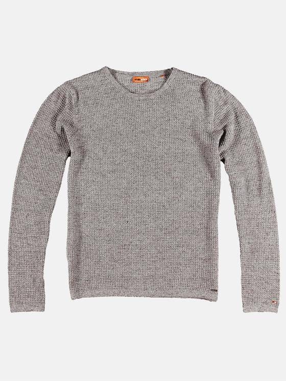 emilio adani Herren Rundhals Pullover Braun 31760