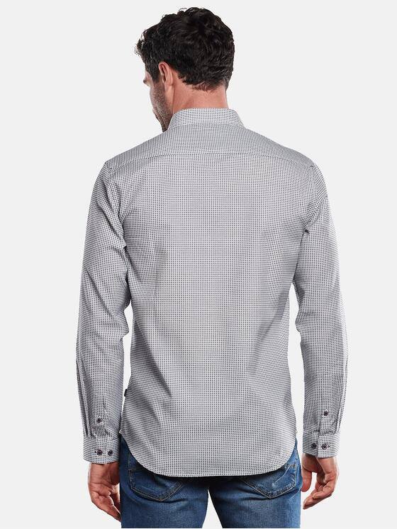 engbers Herren Langarm-Hemd gemustert Saphirblau 31685