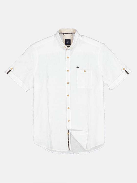 engbers Herren Hemd uni Reinweiss 33012