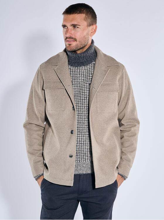 emilio adani Herren Jacke mit heraustrennbarem Inlet Beige 39479