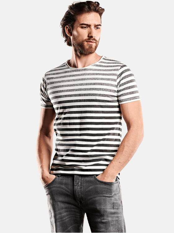 emilio adani Herren Rundhals Bio Baumwolle Grau 27682