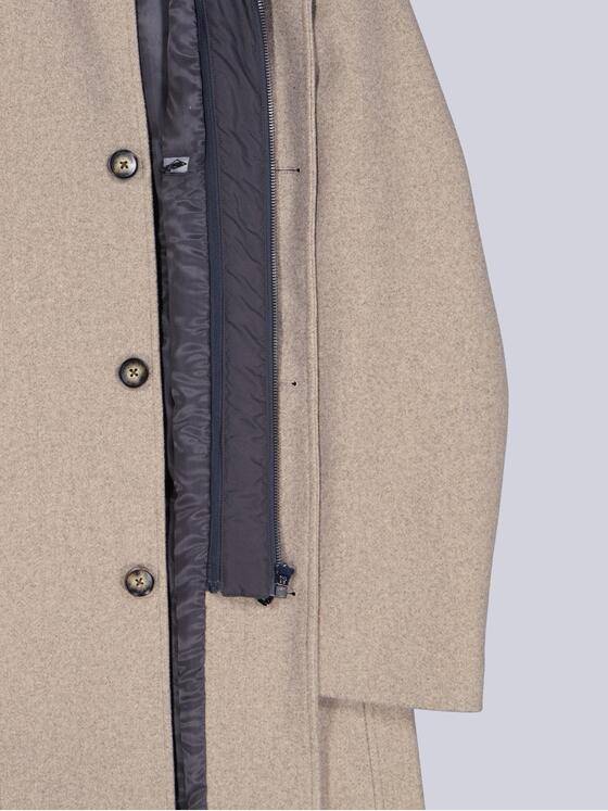 emilio adani Herren Mantel mit heraustrennbarem Inlet Hellbraun 39388