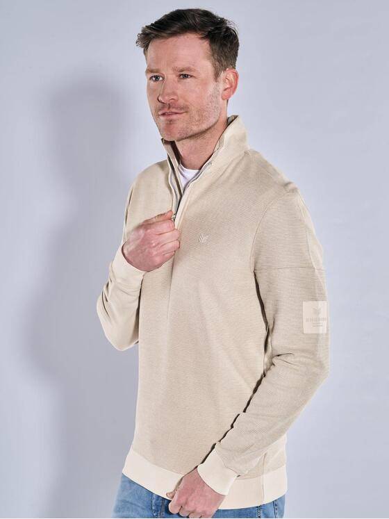 ENGBERS GERMANY Herren Sweatshirt aus edlem Jerseymaterial Beige 38552