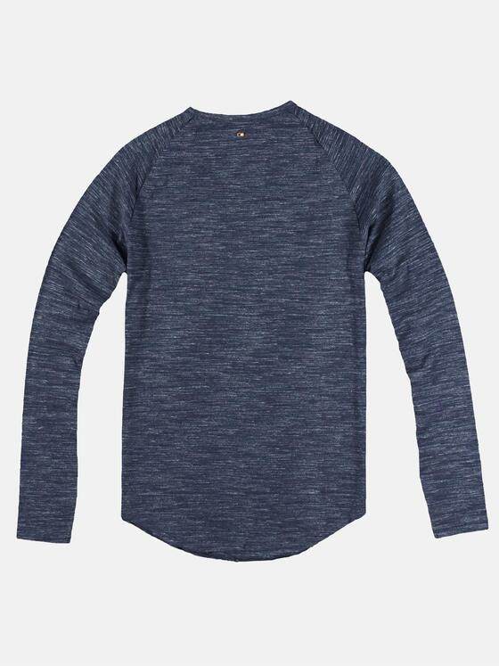 emilio adani Herren Rundhals Shirt mit besonderem Farbeffekt Blau 29780