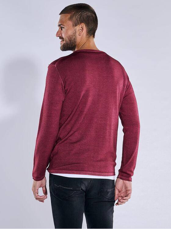 emilio adani Herren Pullover uni Violett 37803