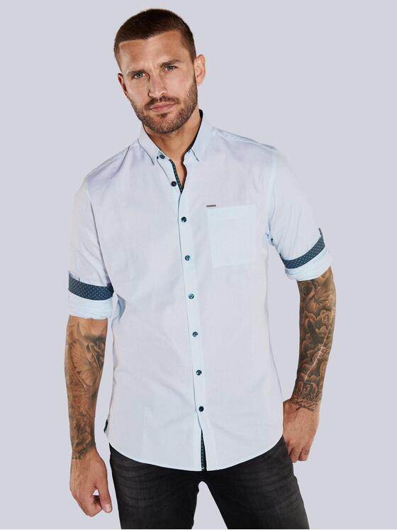 emilio adani Herren Langarm-Hemd uni Blau 36120