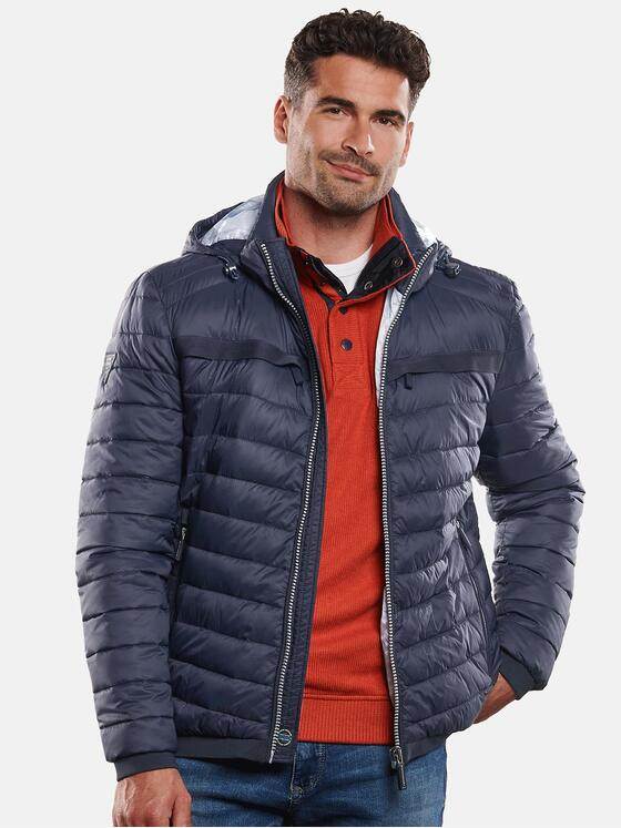 engbers Herren Steppjacke mit abnehmbarer Kapuze Saphirblau 31853