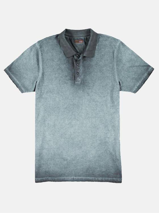 emilio adani Herren Poloshirt mit besonderem Waschverfahren Blau 30582