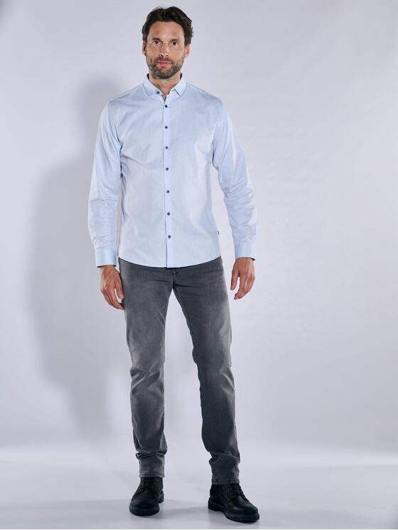 engbers Herren Langarm-Hemd "My Favorite" Blau 36309