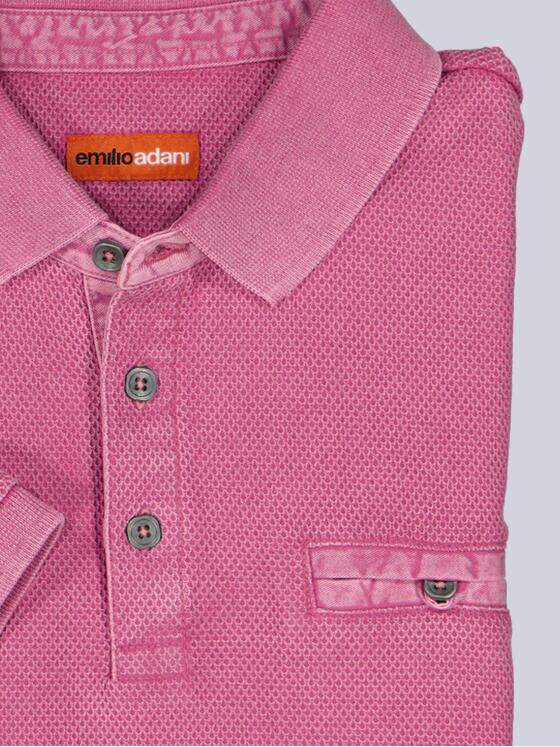emilio adani Herren Polo-Shirt slim fit Violett 38630