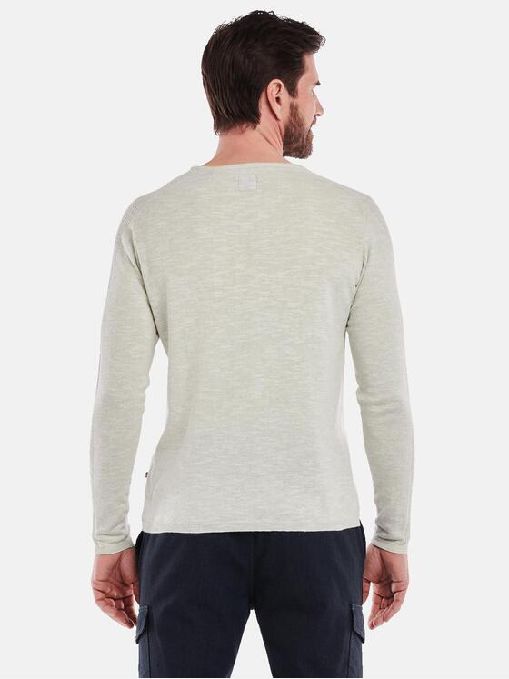 ENGBERS GERMANY Herren Pullover meliert Beige 35082