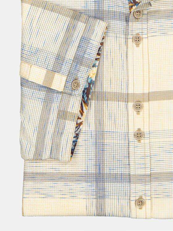 engbers Herren Kurzarm-Hemd kariert Braunbeige 35137