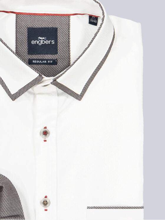 engbers Herren Langarm-Hemd uni Weiß 35800