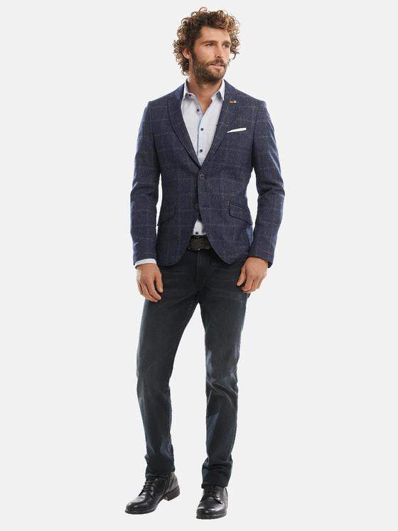 emilio adani Herren Freizeit-Sakko slim fit Blau 30898