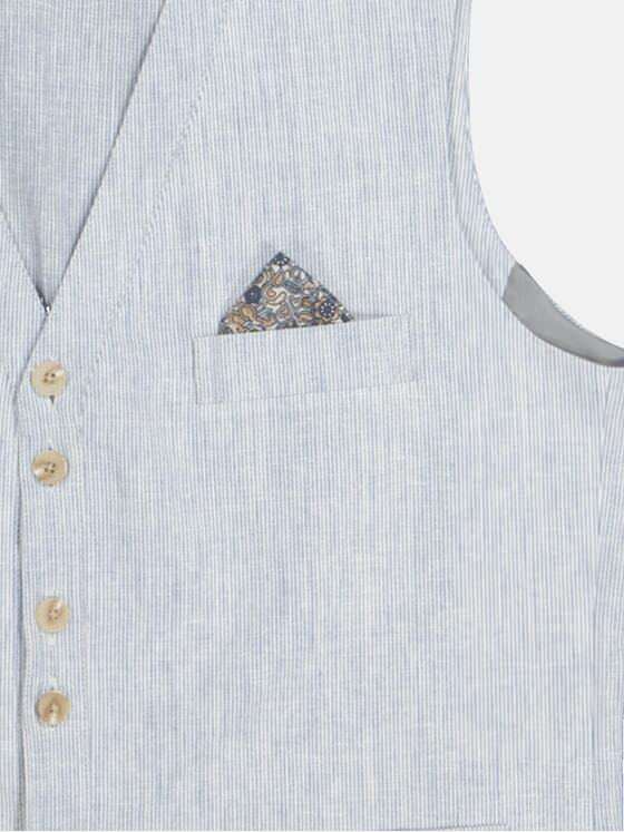 emilio adani Herren Sakko-Weste slim fit Blau 36525