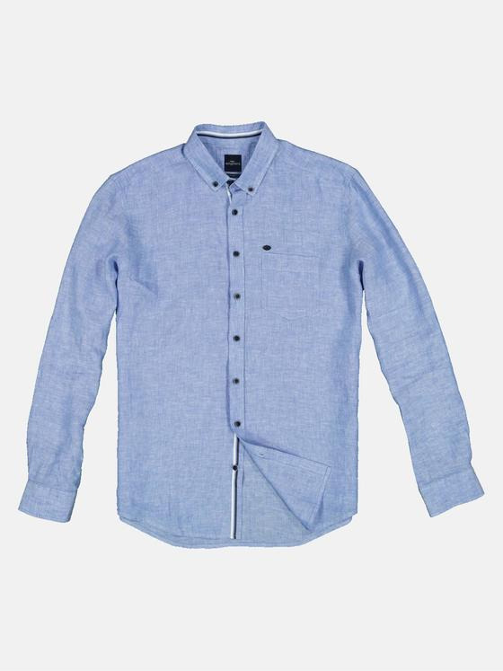 engbers Herren Langarm-Hemd regular Blau 35023
