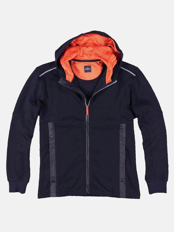 engbers Herren Sportive Sweatjacke mit Kapuze Saphirblau 30272