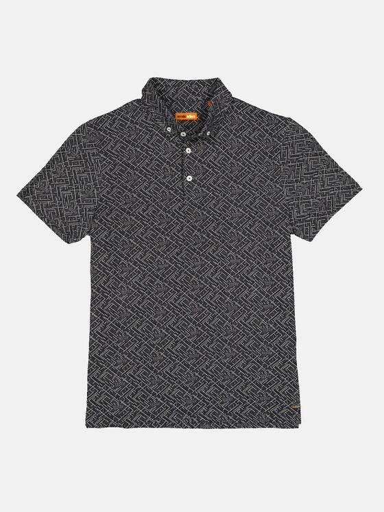emilio adani Herren Polo-Shirt strukturiert Schwarz 33276