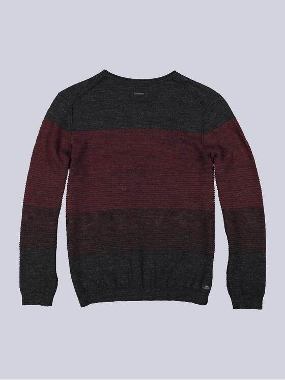 engbers Herren Pullover gestreift Rot 35848