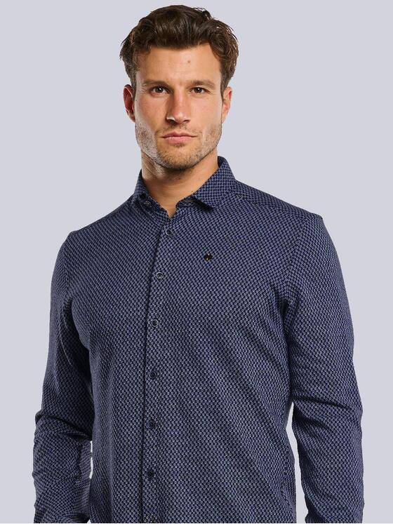 engbers Herren Hemd langarm Blau 33635
