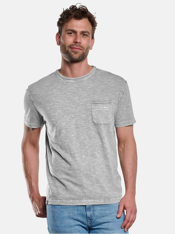 engbers Herren T-Shirt Rundhals uni Dunkelgrau 33113