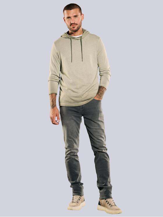 emilio adani Herren Langarm-Shirt uni Beige 35250