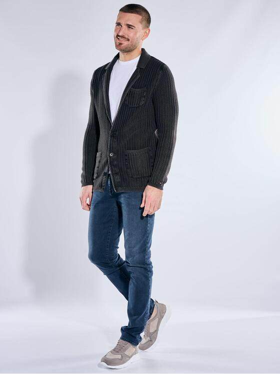 emilio adani Herren Stricksakko Anthrazit 40078