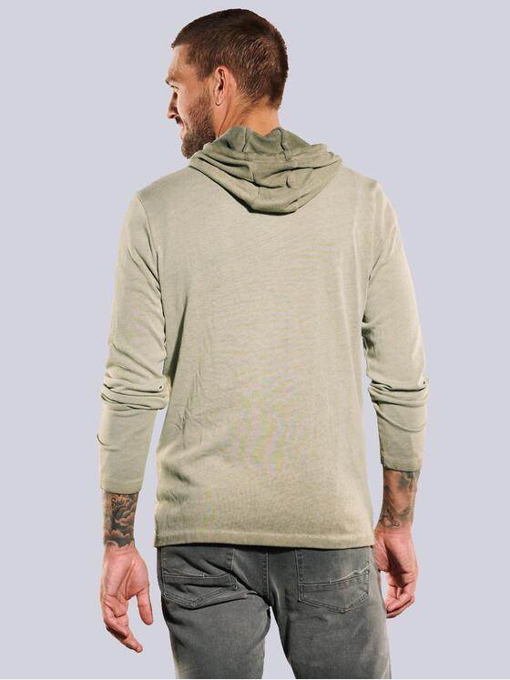 emilio adani Herren Langarm-Shirt uni Beige 35250
