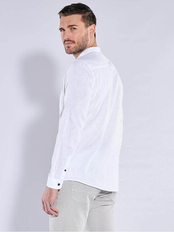 emilio adani Herren Hemd uni Weiß 38756