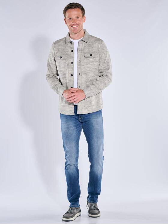 engbers Herren Overshirt strukturiert Braunbeige 39691