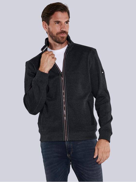 engbers Herren Sweatjacke uni Grau 35640