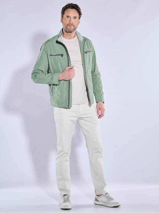 engbers Herren Blouson-Jacke mit Kontrastdetails Hellgruen 38367