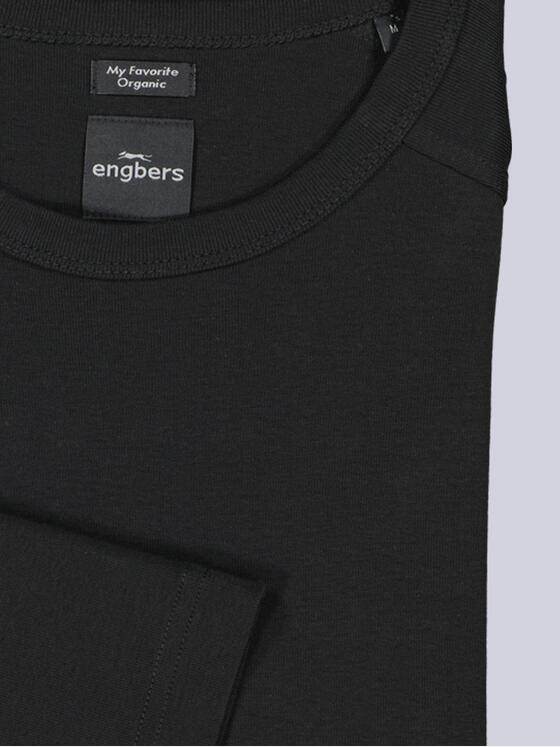 engbers Herren Langarm-Shirt "My Favorite" organic Schwarz 38785