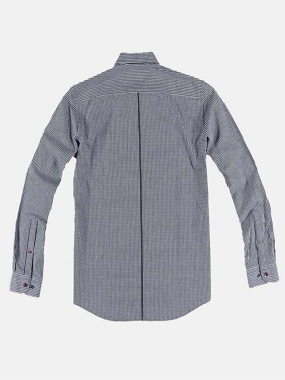 engbers Herren Langarmhemd im Vichykaro-Design. Hellblau 30824